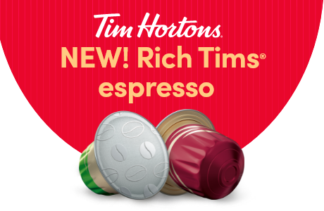 Tim Hortons. NEW! Rich Tims espresso